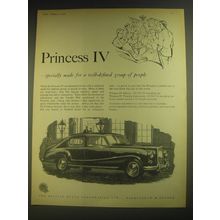 1958 Princess IV Car Ad - Specially made for a well-defined group of people