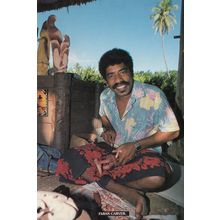 Fijian Wood Carver Carpenter Hand Craft Fiji Postcard