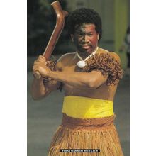 Fijian Warrior Fiji Postcard