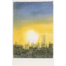 Camden Sunrise From Artists Flat Window Painting Postcard