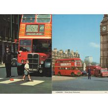 London Traffic Point Duty Policeman 2x Postcard s