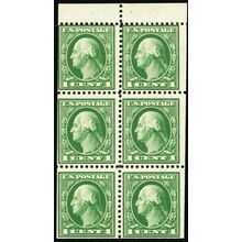 405b, Mint NH 1¢ Booklet Pane of Six Cat $110.00 - Stuart Katz