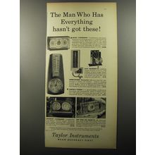 1956 Taylor Instruments Advertisement - Consul Stormoguide, Desk Thermometer