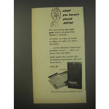 1956 Jotto Game Ad - What? You haven't played Jotto?