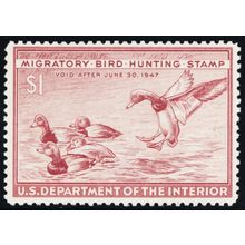 RW13, Mint VF NH $1 Duck Stamp .. Stuart Katz