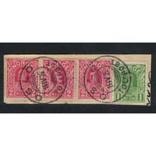 Norway King Haakon VII 2Kr 3 pcs on paper Good cancel 1935 Canc