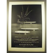 1961 Gorham Sterling Advertisement - Tira Bon-Bon Dish, Bread Tray, Centerpiece