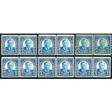 602, Mint F-VF NH - Six Line Pairs CHEAP!!! - SCV $135.00 - Stuart Katz