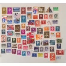 Lot of 78 Dutch stamps in used