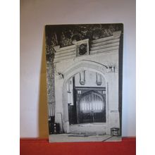 ROYAL ENTRANCE, WESTMINSTER ABBEY, LONDON used antique postcard. 1911 pm =