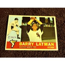 1960 Topps # 41 RC Barry Latman Chicago White Sox Pitcher 3.5 VG+ Condition