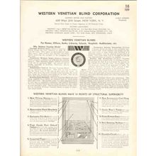 western venetian blind corp 1938 homes offices schools vintage catalog