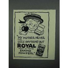 1952 Royal Baking Powder Ad - My Mother