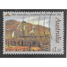 AUS 1991 $1.20 '50TH ANN OF WAR MEMORIAL' FINE USED (EBID68-696)