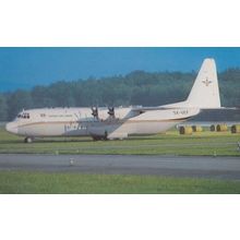 Lockheed L-382G 5X-UCF of Uganda Air Congo at Zurich Swiss Airport Postcard