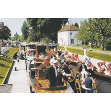 Henley On Thames Royal Regatta Boats At Marsh Lock Postcard