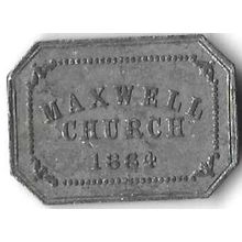 1864 Glascow Maxwell Church Token Rare BU!