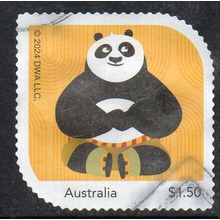 2024 DREAMWORKS, 'KUNG FU PANDA 4', USED SELF-ADHESIVE MYSTAMP. 13/14