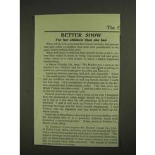 1903 Postum Food Coffee Ad - Better Show