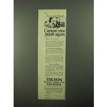 1923 Tucson Arizona Ad - Capture Your Youth Again