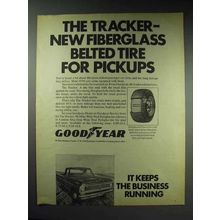 1970 Goodyear Tracker Tire Ad - Fiberglass Belted