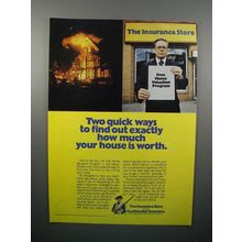 1977 Continental Insurance Ad - How Much House is Worth