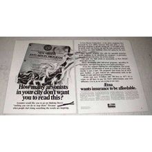 1979 Aetna Insurance Ad - How Many Arsonists