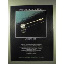 1980 De Beers Diamond Solitaire Ad - Rare Gift