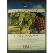 1962 BOAC Aviation Ad - Fly away far away