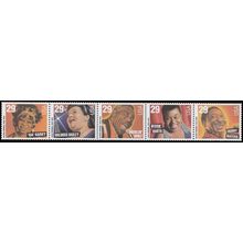 2859-2855 29c Blues Singers Fine MNH Strip of 5 L01576