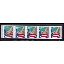 3281c 33c U.S. Flag Over City Very Fine MNH PNC 5555/5 KA9393