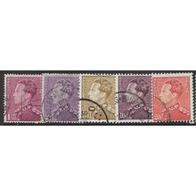 1936/1969 5 different values - fine used (o)