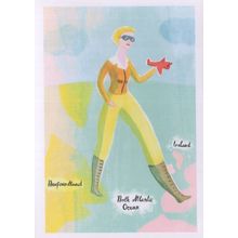 Amelia Earhart 1st Lady Fly Atlantic Ocean Womens Rights Postcard