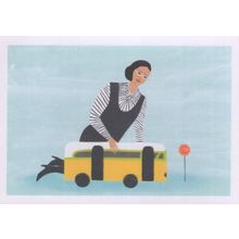 Rosa Parks African American Bus Riot Montgomery Boycott Postcard