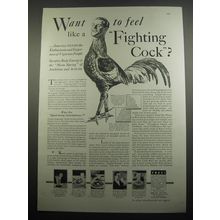 1933 Karo Corn Syrup Ad - Want to feel like a fighting cock?