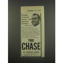 1956 Rinehart & Co. Book Advertisement - The Chase by Horton Foote