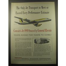 1959 Convair Jet 880 Ad - The only jet transport to meet or exceed