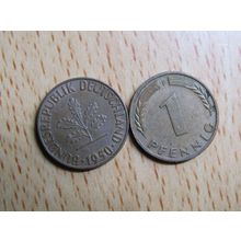 1950f 1 pfennig Germany Coin