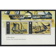 Gibraltar 19th-century Packet Ships MS 2020 MNH SG#MS1900