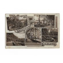 Greetings From Gilsand, Northumberland, Multiview RP Postcard.