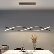 Modern LED Pendant Lights, 47In Chandelier Dimmable with Remote Control 3000K-60