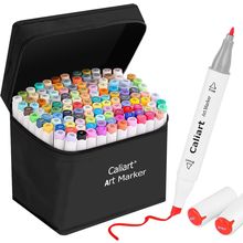 Caliart 121 Colors Artist Alcohol Based Markers Dual Tip Art Permanent Twin Sket