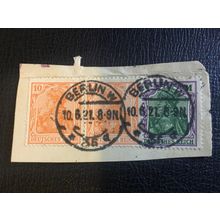 ICOLLECTZONE Germany 119, 129 on piece VF used