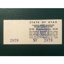 ICOLLECTZONE US 1975 Utah - Lake Powell Special Fishing Stamp (Wyoming) (MNH)