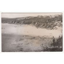 Beach and Coastline Polzeath Postcard RP Cornwall Publisher Edyvane & Kennedy