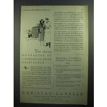 1931 Cadillac - La Salle Car Ad - Excellence