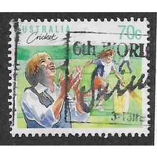 AUS 1989 70c 'SPORTS - CRICKET' FINE USED (EBID67-307)