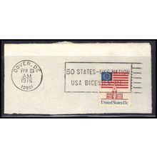 Used 1622 13c U.S. Flag Dover, DE. E0237