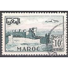 Maroc 1952 Michel 348 O Cote (2005) 0.60 € Remparts de Chella Cachet rond