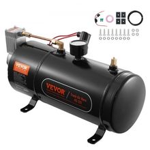 12V Air Compressor with Tank 0.8 Gallon/3 L, Train Horn Air Compressor, 120 ...